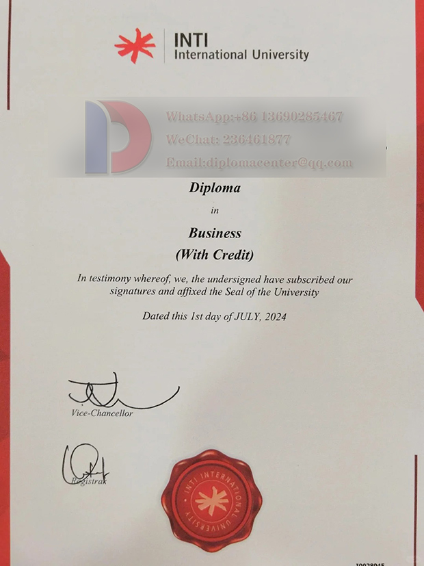 (INTI international university diploma Sample 2024)