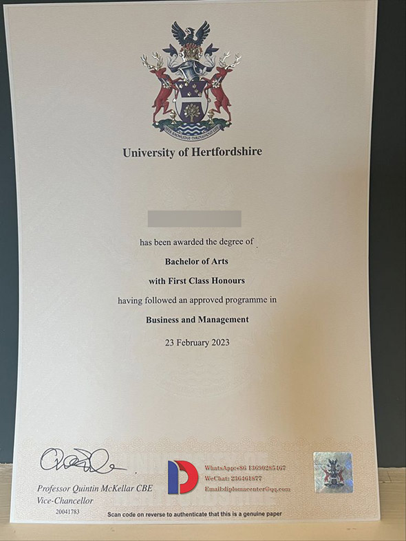 University of Hertfordshire degree