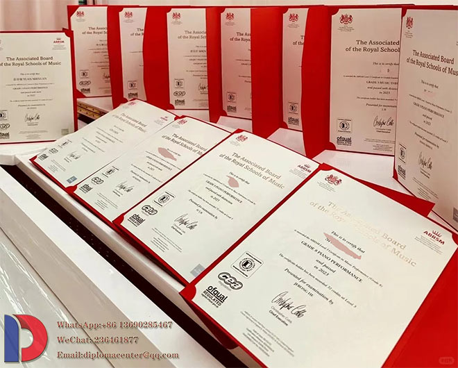 ABRSM certificate sample
