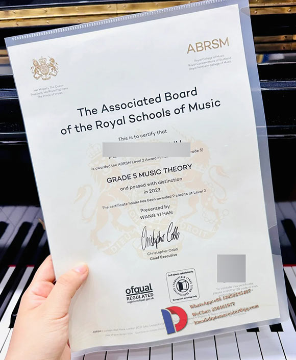 ABRSM 2023 certificate samples