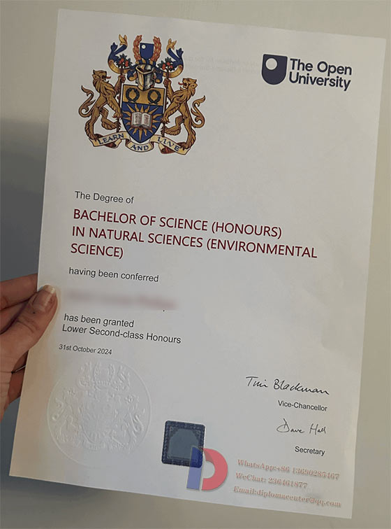 Degree sample of the Open University in 2024