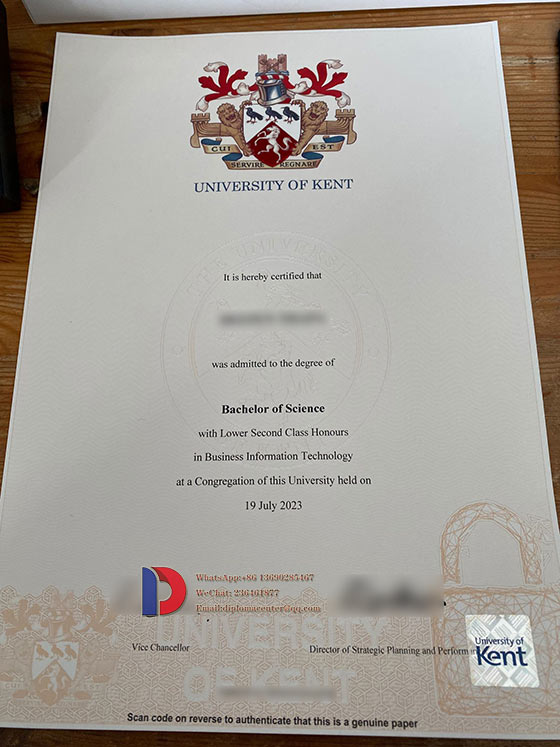 University of Kent diploma certificates (2)