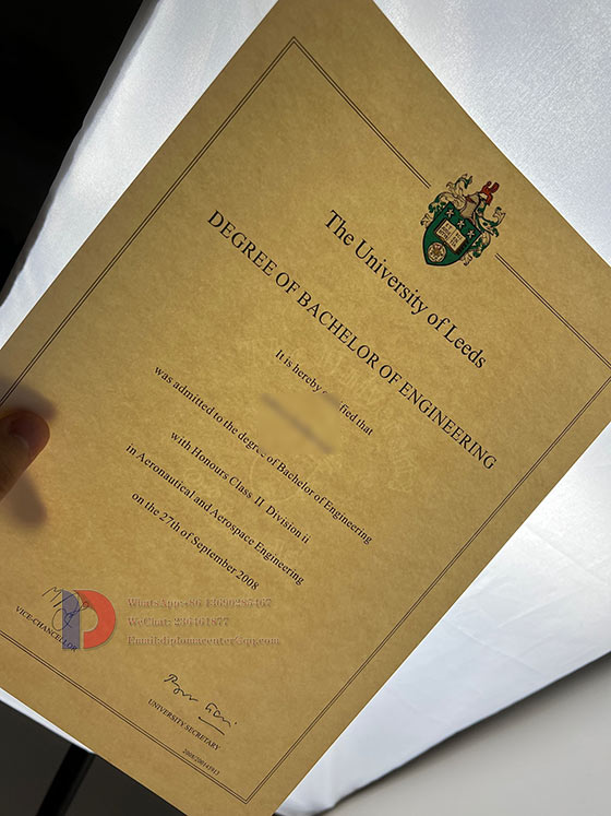 Sample of the University of Leeds degrees in 2008