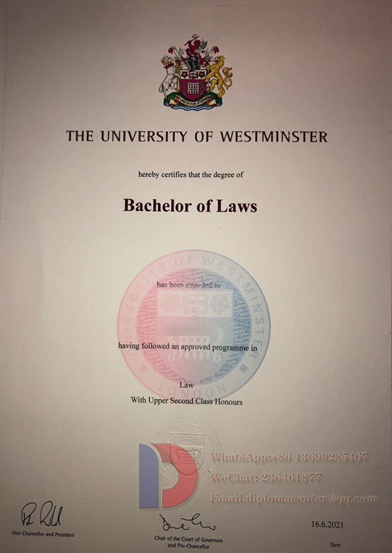 University of Westminster Sample 2021