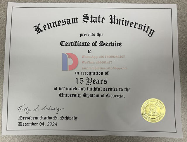 Certificates Sample of Kenosha State University in 2024