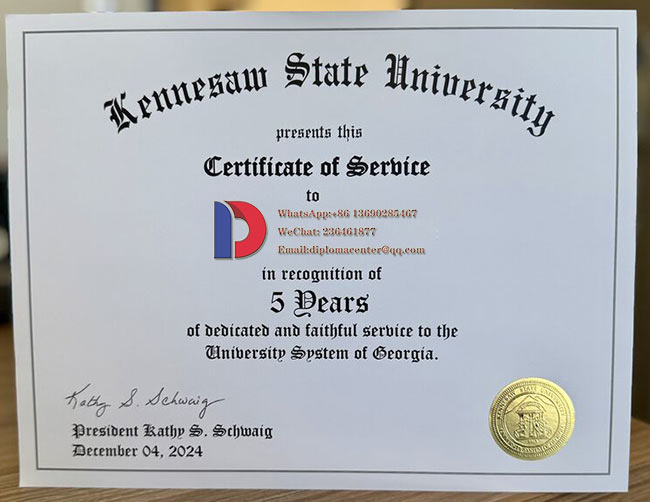Certificate Sample of Kenosha State University in 2024