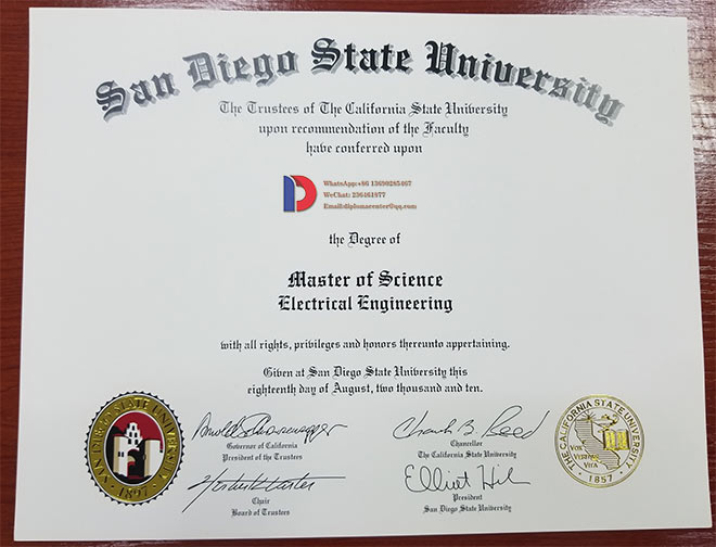 2010 Degree Samples from San Diego State University
