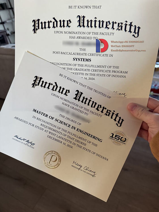 2024 Purdue University Degree Sample