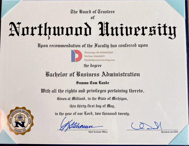 2023 Annual Sample Case of Degrees from Northwood University