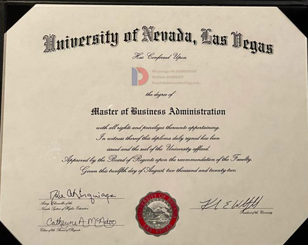 2022 Degree Samples from University of Nevada Las Vegas