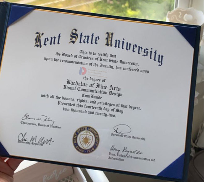 Kent State University 2022 Degree Samples