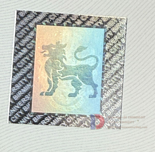 Birmingham City University Degree Sample Hologram