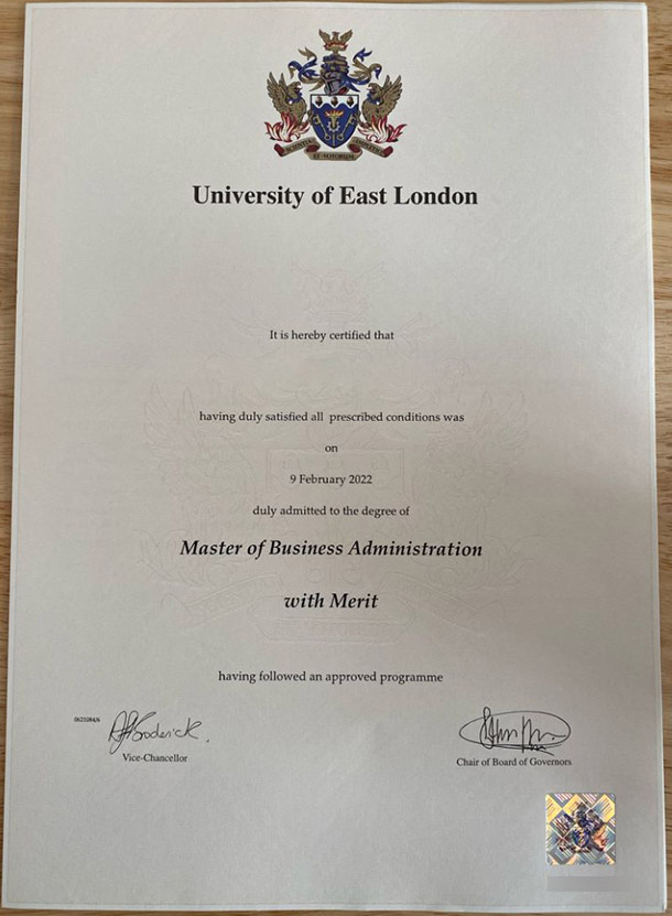 Sample case for the Master of Business Administration degree offered by the University of East London in 2022