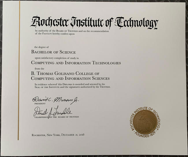 2018 RIT Degree Samples