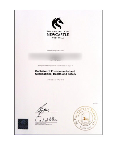 How do I get my University of Newcastle diploma cer