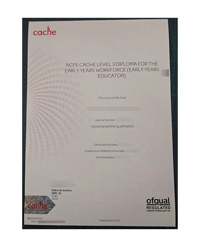 Where can I buy a fake NCFE CACHE Level 3 certificate