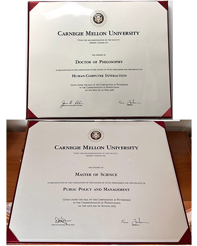 How to obtain a degree from Carnegie Mellon Univers